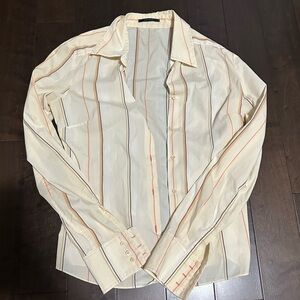 Vintage Elie Tahari Striped Blouse - XS